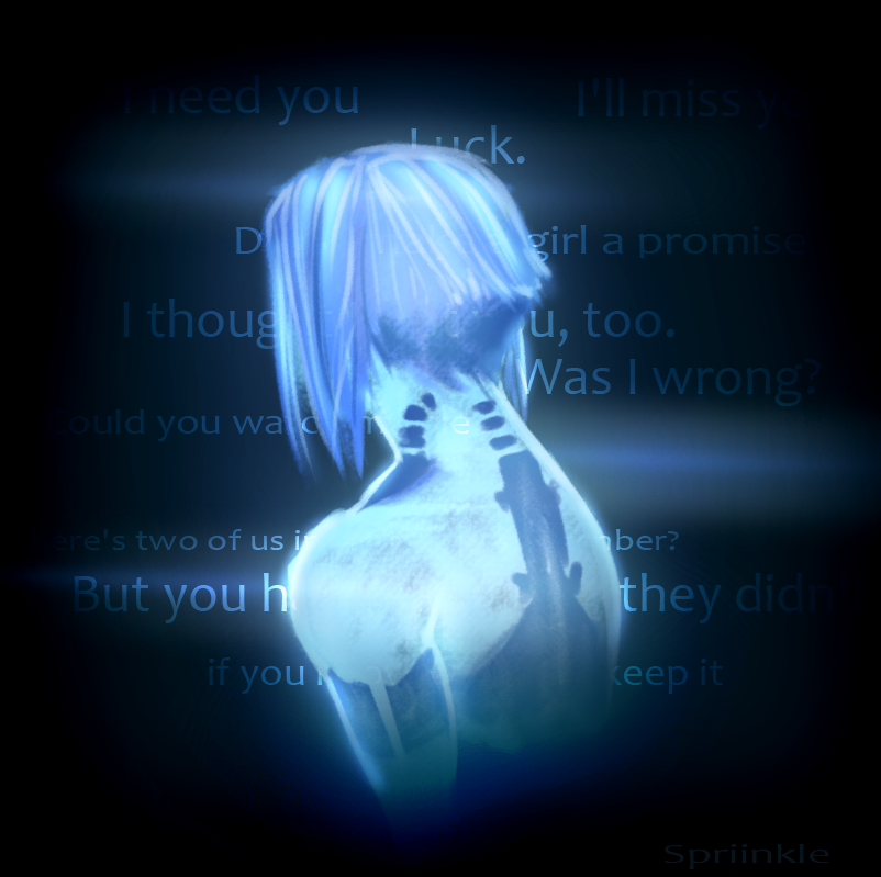 cortana (halo and 1 more) drawn by spriinkle