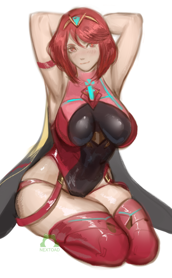 pyra (xenoblade chronicles and 1 more) drawn by nextoad