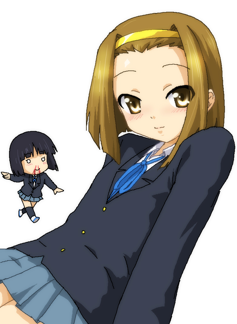 akiyama mio and tainaka ritsu (k-on!) drawn by hayashiya_zankurou