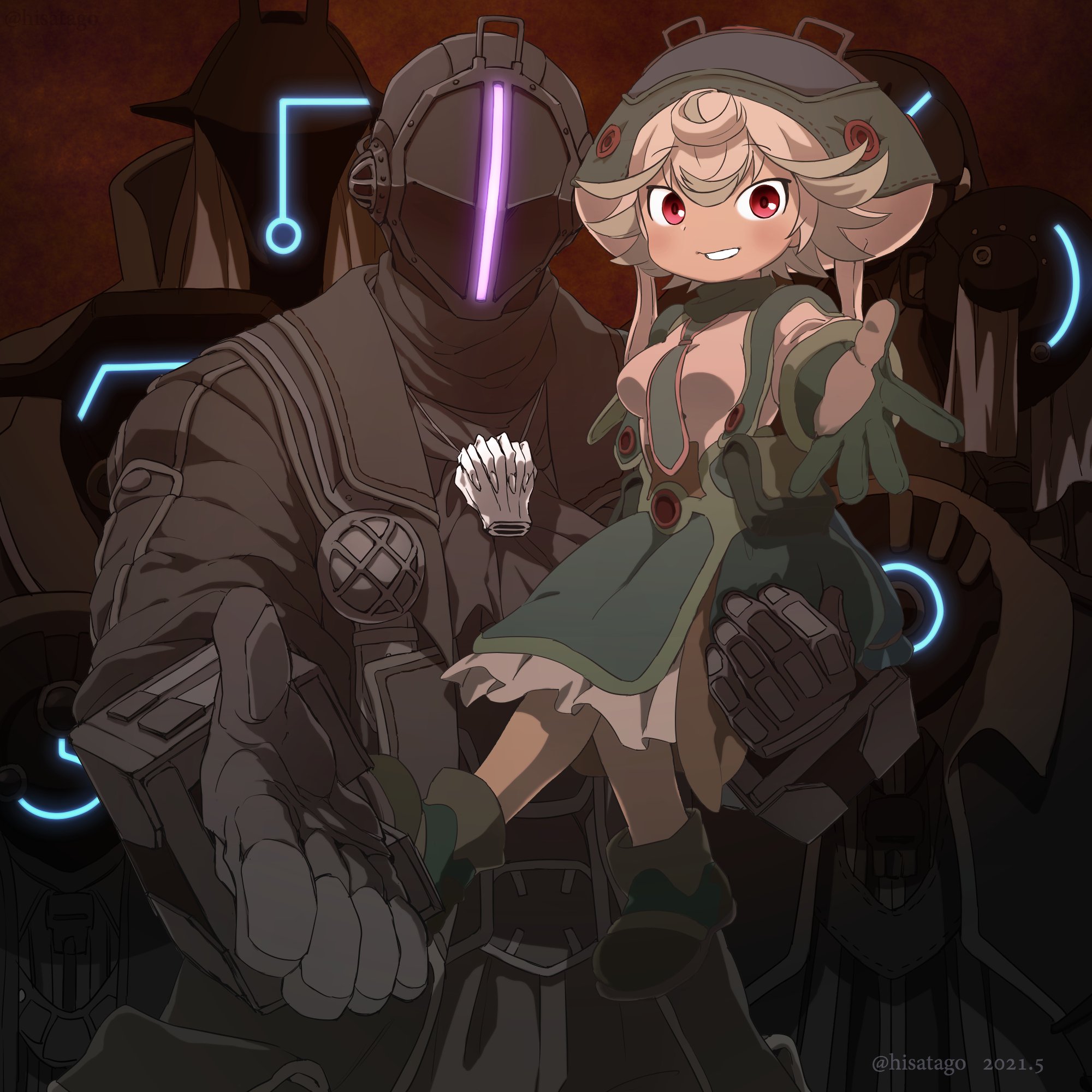 bondrewd, prushka, and gueira (made in abyss) drawn by saiko67