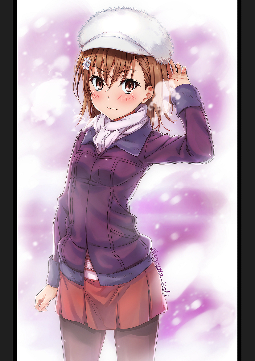 misaka mikoto (toaru majutsu no index and 1 more) drawn by isshi_pyuma