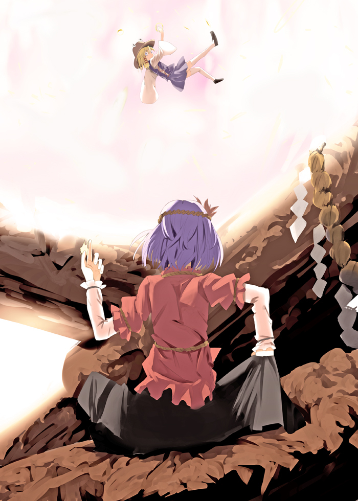 moriya suwako and yasaka kanako (touhou) drawn by mieharu