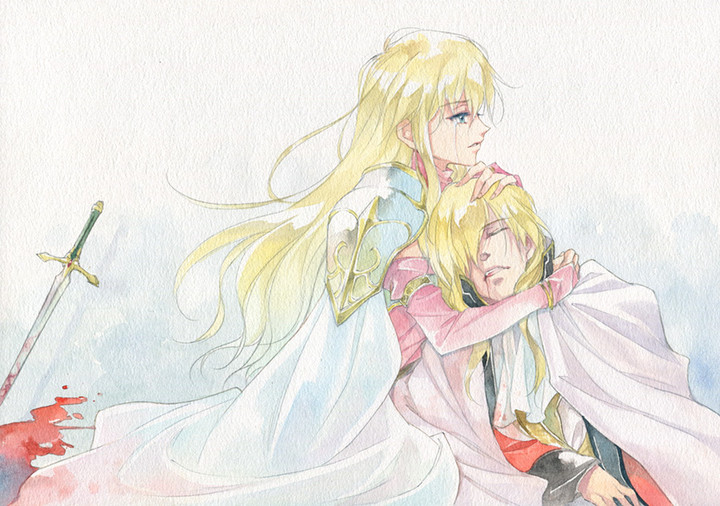 lachesis and eldigan (fire emblem and 1 more) drawn by agahari