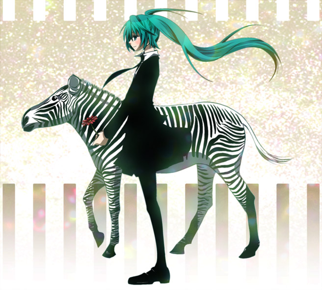 hatsune miku (vocaloid and 1 more) drawn by yyukke
