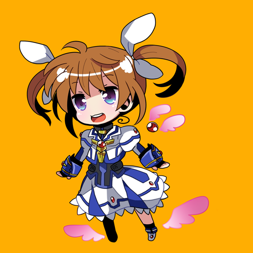 takamachi nanoha and raising heart (lyrical nanoha and 3 more) drawn by unmaki