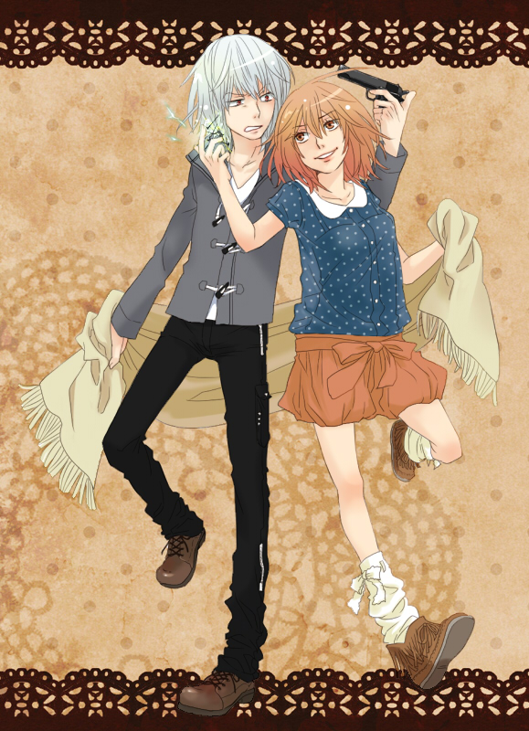 accelerator and misaka worst (toaru majutsu no index) drawn by akai_hito