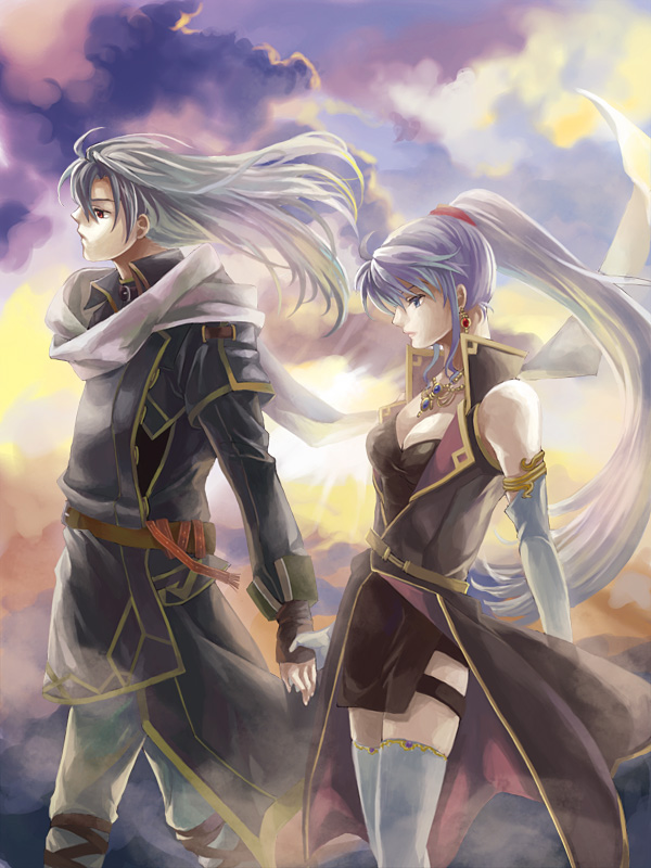 ishtar and arthur (fire emblem and 1 more) drawn by kaito_(sawayakasawaday)