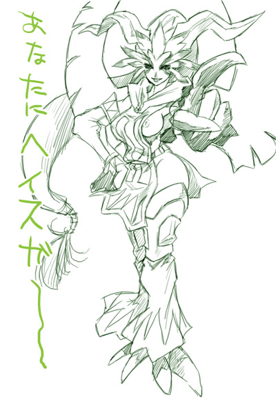 garuda (final fantasy and 1 more) drawn by tomotsuka_haruomi