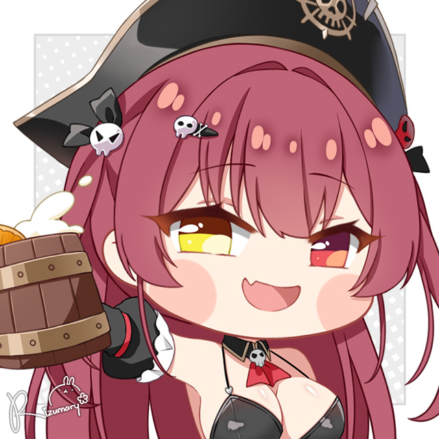houshou marine and mast (hololive and 1 more) drawn by fpsmoe