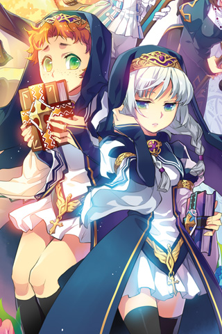 seminarian and crux follower (sword girls) drawn by c.seryl