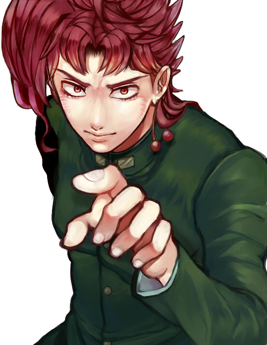kakyoin noriaki (jojo no kimyou na bouken and 1 more) drawn by raixx21