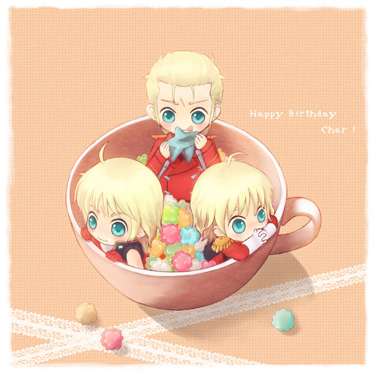 char aznable and quattro bajeena (gundam and 3 more) drawn by suzushiro_haru