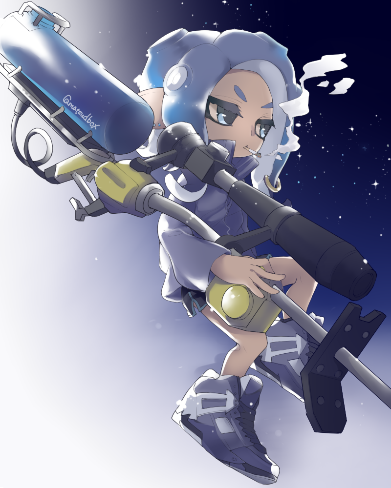 octoling player character and octoling girl (splatoon) drawn by matsushita_(matsudbox)