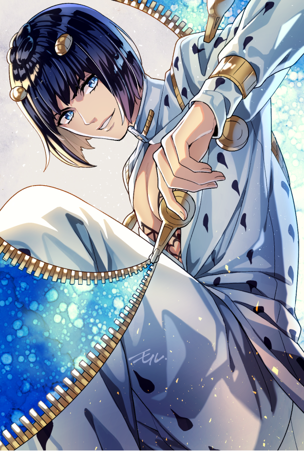 bruno bucciarati (jojo no kimyou na bouken and 1 more) drawn by moru