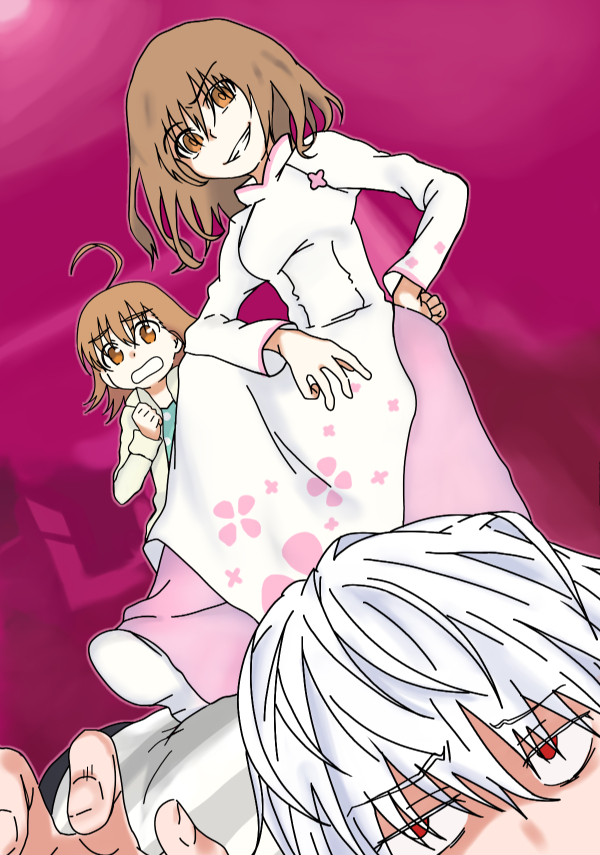accelerator, last order, and misaka worst (toaru majutsu no index and 1 more) drawn by nusu77