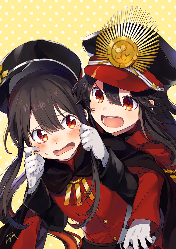 oda nobunaga and oda nobukatsu (fate and 2 more) drawn by fuji_fujino