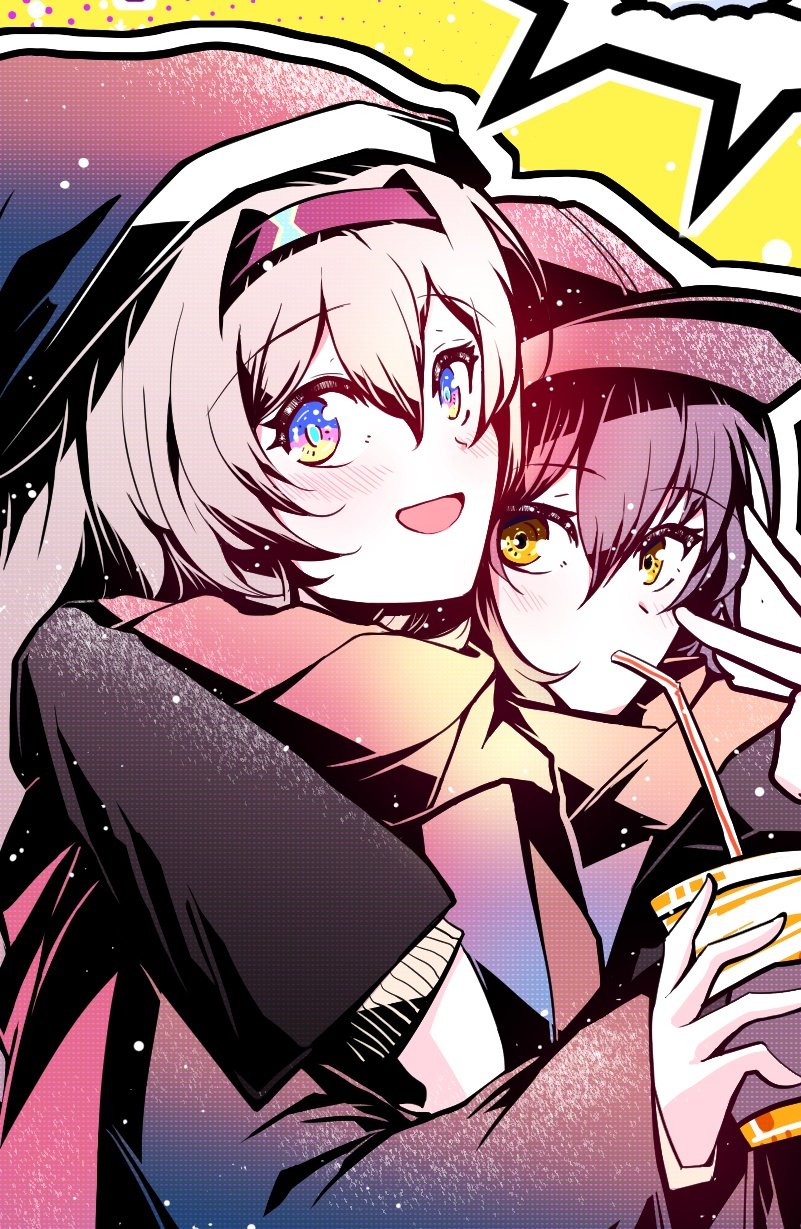 trailblazer, firefly, and stelle (honkai and 1 more) drawn by electronduck