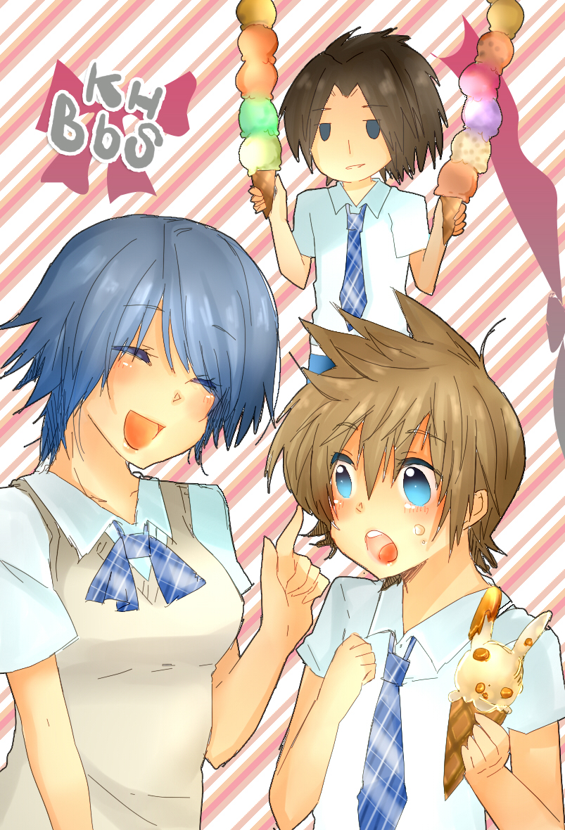 aqua, ventus, and terra (kingdom hearts and 1 more) drawn by noa_(a010217)