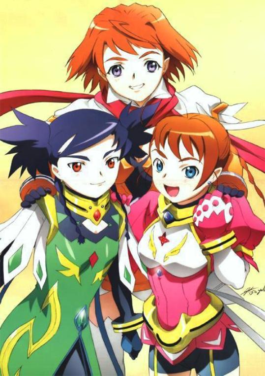 tokiha mai, arika yumemiya, and nina wang (megami magazine and 1 more) drawn by hisayuki_hirokazu