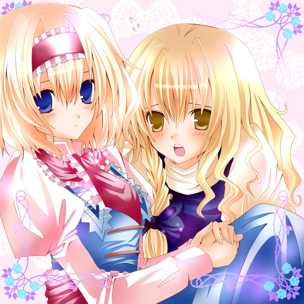 kirisame marisa and alice margatroid (touhou) drawn by nanase_nao