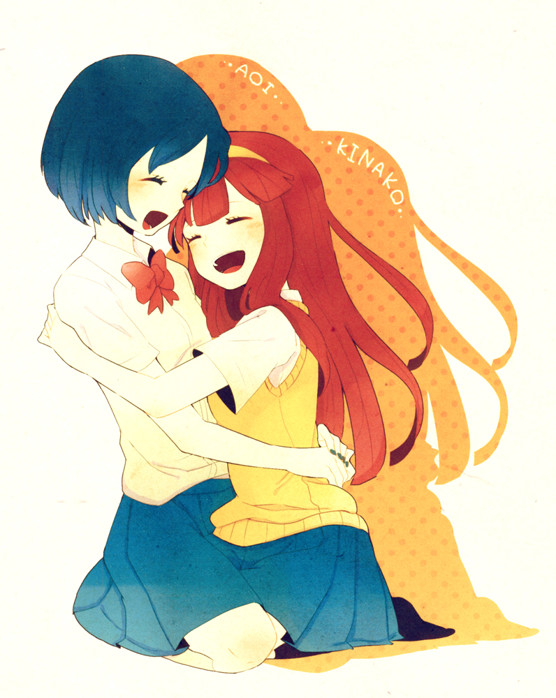 nanobana kinako and sorano aoi (inazuma eleven and 2 more) drawn by karan_koron