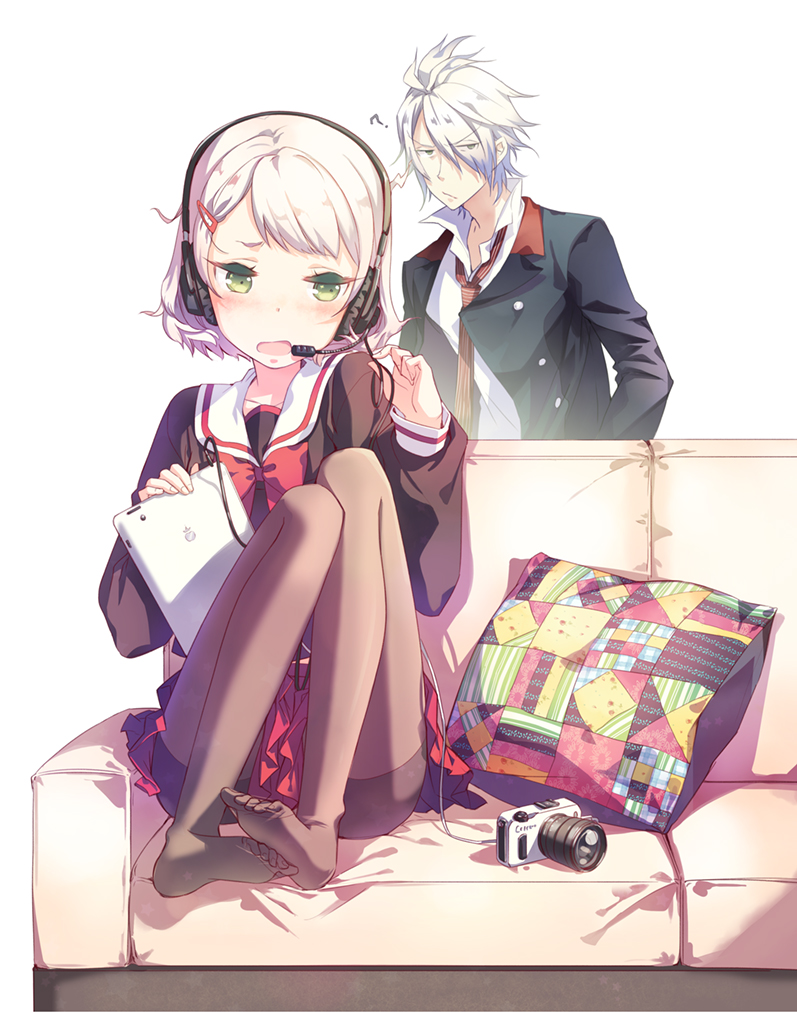 sakamoto akitsuki and sakamoto yukiko (apple inc. and 1 more) drawn by h2so4