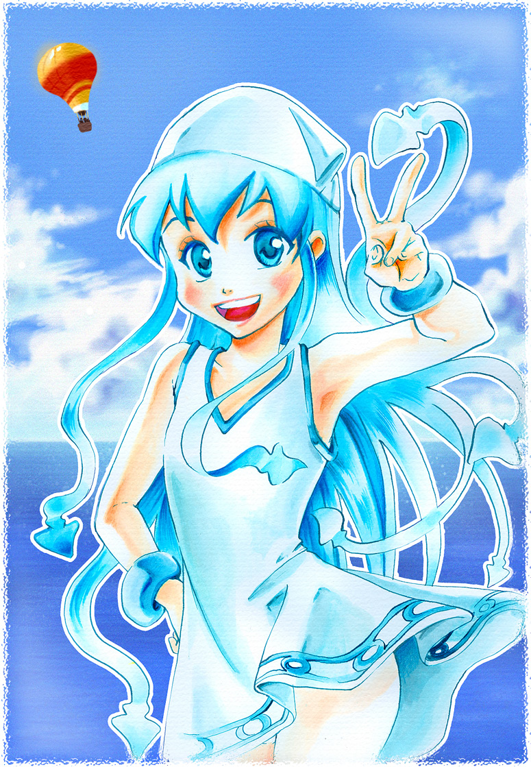 ikamusume (shinryaku! ikamusume) drawn by nashi_juni