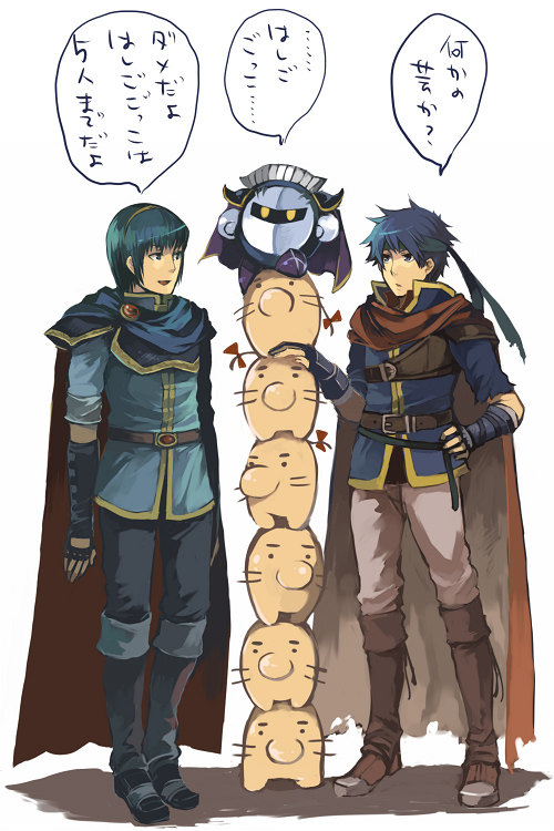 ike, meta knight, marth, and doseisan (fire emblem and 5 more) drawn by hanokage