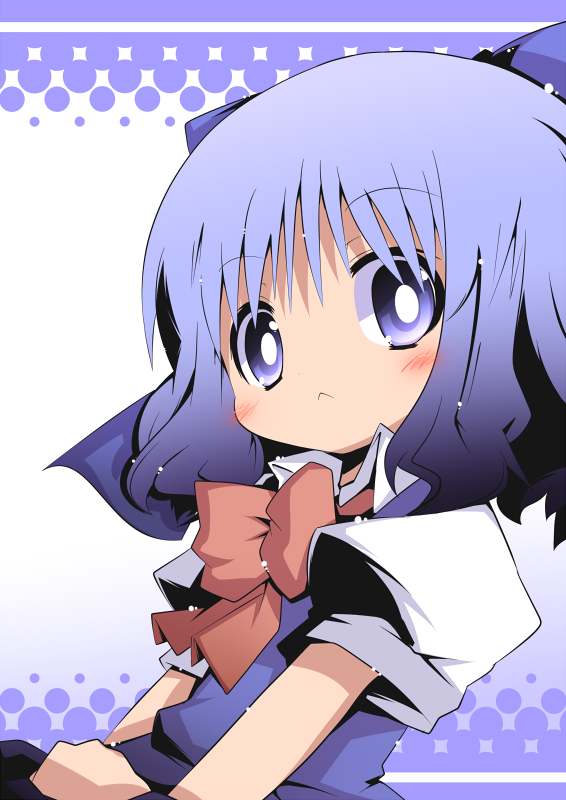 cirno (touhou) drawn by mori_no_kaeru
