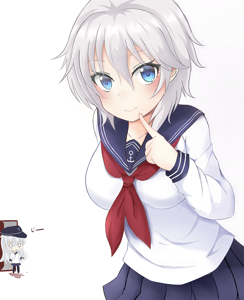 hibiki and anastasia (kantai collection and 2 more) drawn by vladimir_(s6300141)