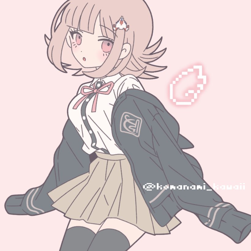 nanami chiaki (danganronpa and 2 more) drawn by komanami_kawaii