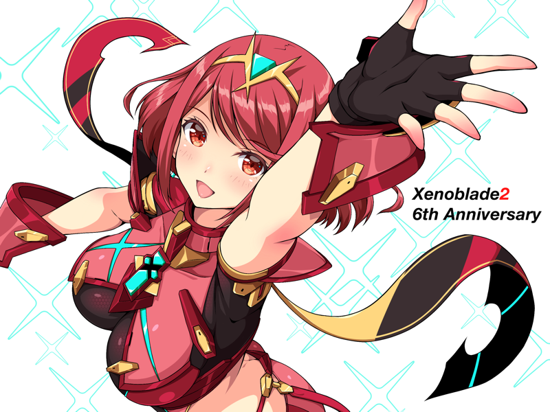 pyra (xenoblade chronicles and 1 more) drawn by f_1chan