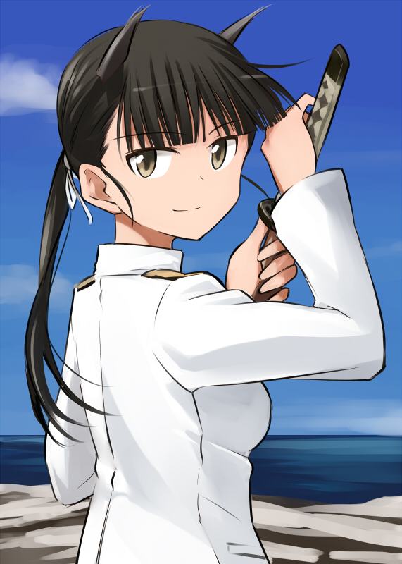 sakamoto mio (world witches series and 1 more) drawn by tsuchii_(ramakifrau)