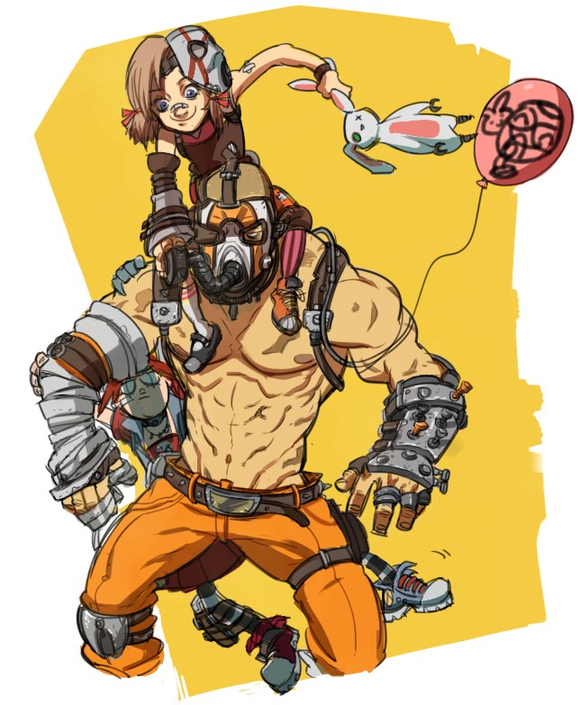 gaige, tiny tina, and krieg (borderlands and 1 more)
