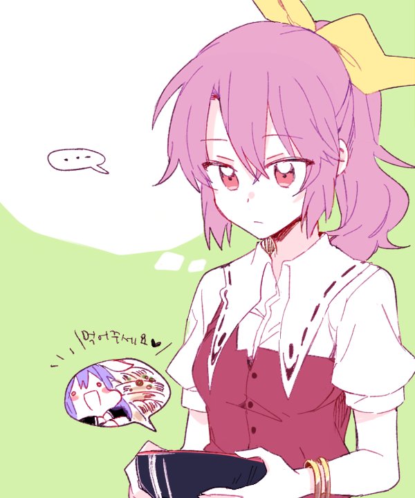 reisen udongein inaba and watatsuki no yorihime (touhou) drawn by 6_(yuchae)