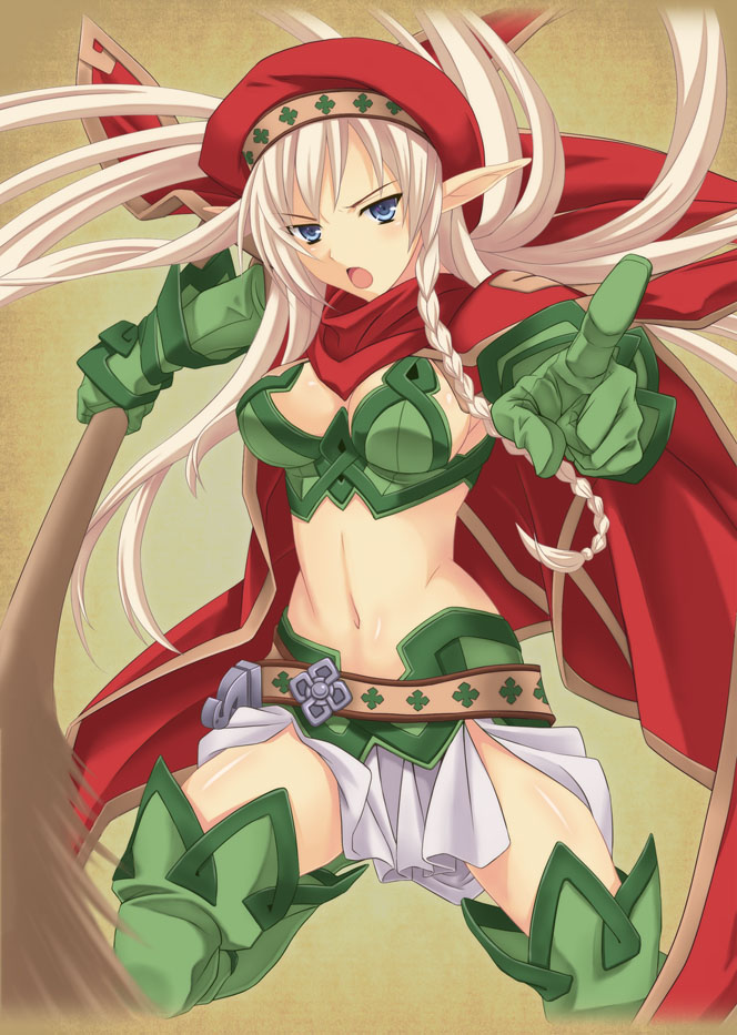 alleyne and fighting master alleyne (queen's blade) drawn by kanden_sky