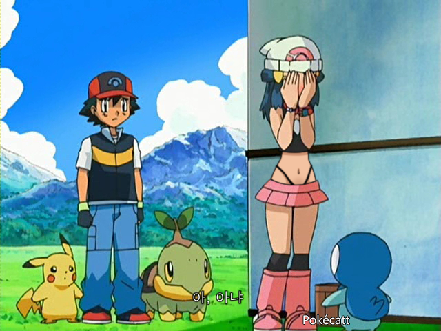 pikachu, dawn, ash ketchum, piplup, and turtwig (pokemon) drawn by pokecatt