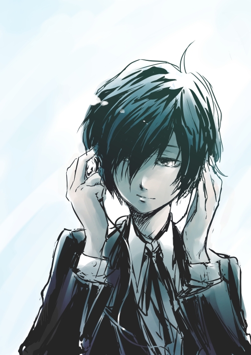 yuuki makoto (persona and 1 more) drawn by eye_(sky)
