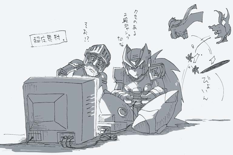 zero, dante, amaterasu, and sir arthur (mega man and 7 more) drawn by kurosu
