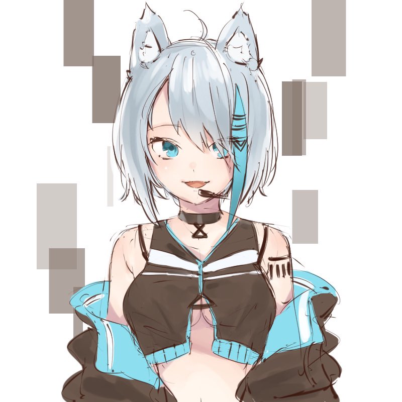 souya ichika (nanashi inc. and 1 more) drawn by rippootai