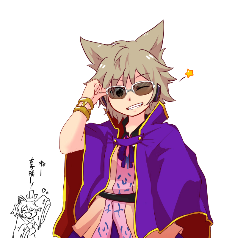 toyosatomimi no miko and mononobe no futo (touhou) drawn by shikushiku_(amamori_weekly)