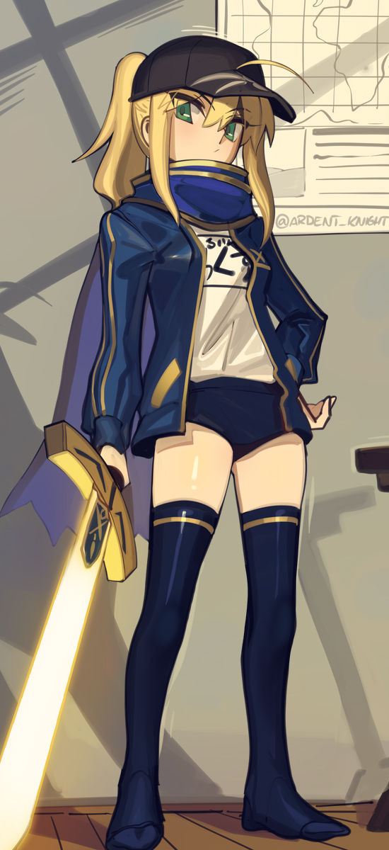 artoria pendragon and mysterious heroine x (fate and 1 more) drawn by boa_(brianoa)