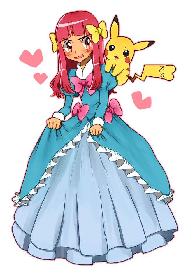 pikachu, ash ketchum, and ashley (pokemon and 1 more) drawn by ako_(ako0905)