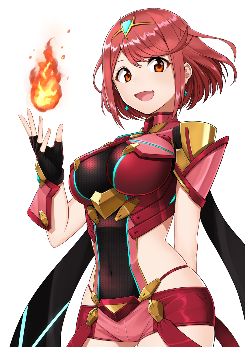pyra (xenoblade chronicles and 1 more) drawn by rurie_(lourie)