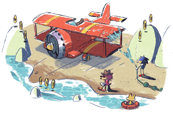 sonic the hedgehog, tails, knuckles the echidna, classic sonic, classic tails, and 1 more (sonic and 1 more) drawn by matt_braly