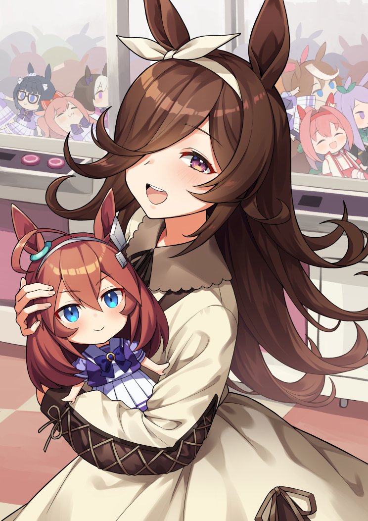 rice shower, mejiro mcqueen, tokai teio, special week, mihono bourbon, and 3 more (umamusume) drawn by suneru