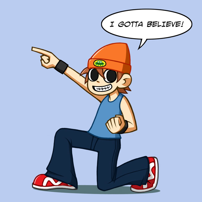 scott pilgrim and parappa (scott pilgrim and 1 more) drawn by kohboh