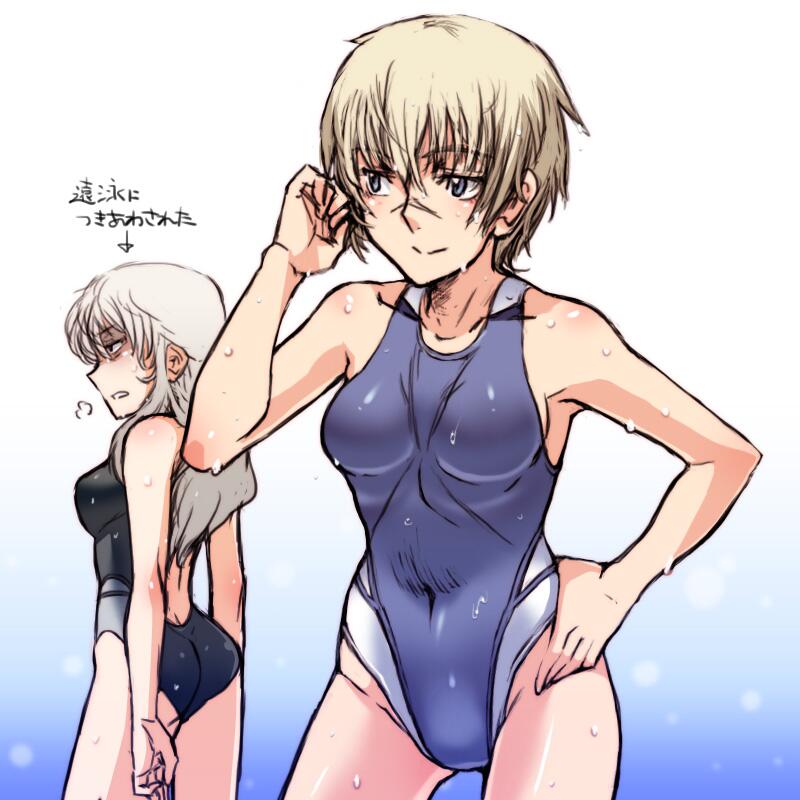 elizabeth f. beurling and hanna rudel (world witches series and 1 more) drawn by tabigarasu