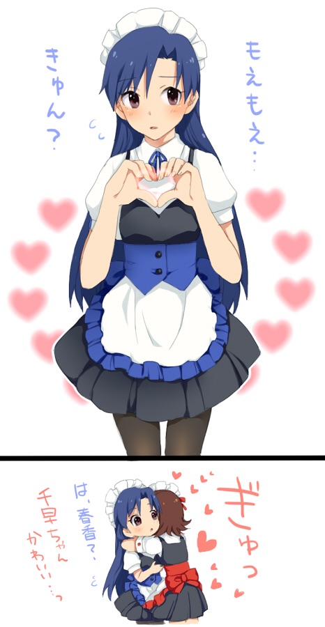 kisaragi chihaya and amami haruka (idolmaster and 1 more) drawn by restaint