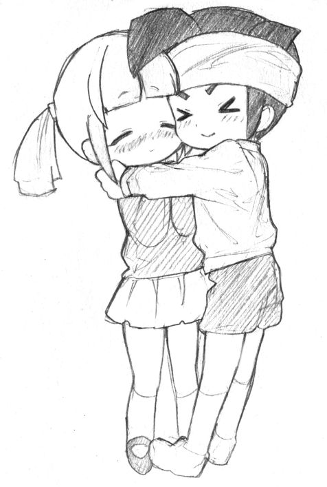 endou mamoru and kudou fuyuka (inazuma eleven) drawn by maetaku
